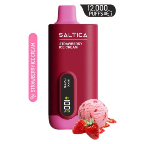 Saltica 12000 Strawberry Ice Cream
